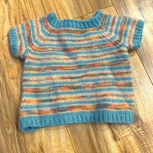 Knitted baby sweater shirt